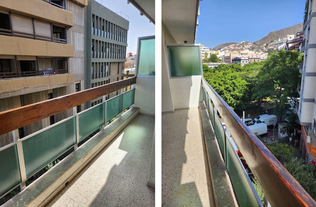 Terraza privada en apartamento centro Santa Cruz